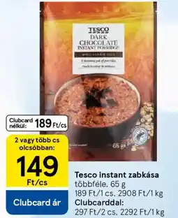 Tesco Tesco instant zabkása ajánlat