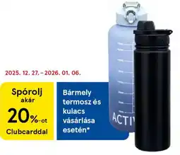 Tesco Termosz és kulacs vásárlása ajánlat