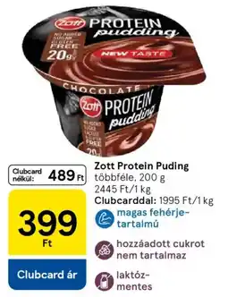 Tesco Zott Protein Puding ajánlat