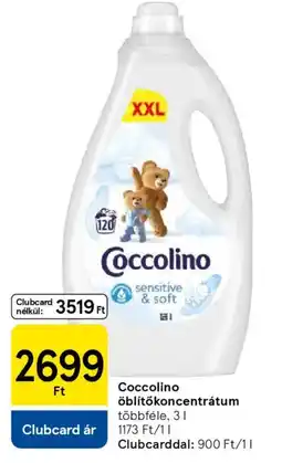 Tesco Coccolino öblítőkoncentrátum ajánlat