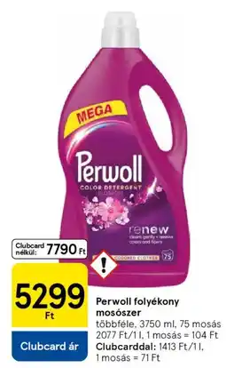 Tesco Perwoll folyékony mosószer ajánlat