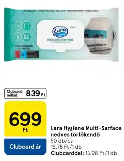 Tesco Lara Hygiene Multi-Surface nedves törlőkendő ajánlat