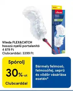 Tesco Vileda FLEX&CATCH hosszú nyelű portalanító ajánlat