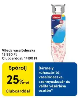 Tesco Vileda vasalódeszka ajánlat