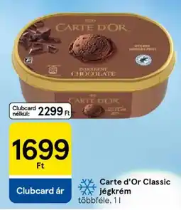 Tesco Carte d'Or Classic jégkrém ajánlat