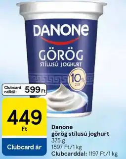 Tesco Danone görög stílusú joghurt ajánlat