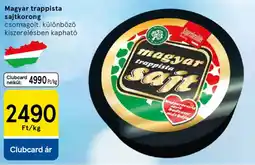 Tesco Magyar trappista sajtkorong ajánlat