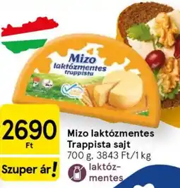 Tesco Mizo laktózmentes Trappista sajt ajánlat