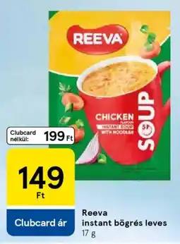 Tesco Reeva instant bögrés leves ajánlat