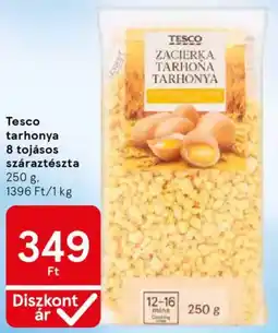 Tesco Tesco tarhonya 8 tojásos száraztészta ajánlat