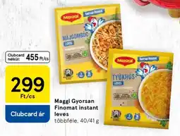Tesco Maggi Gyorsan Finomat instant leves ajánlat