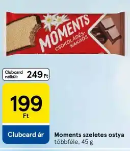 Tesco Moments szeletes ostya ajánlat