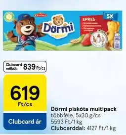 Tesco Dörmi piskóta multipack ajánlat
