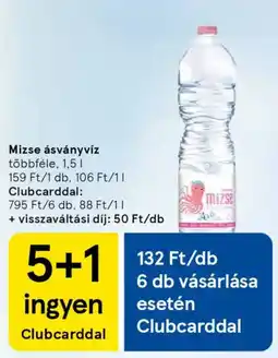 Tesco Mizse ásványvíz ajánlat