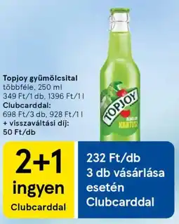 Tesco Topjoy gyümölcsital ajánlat