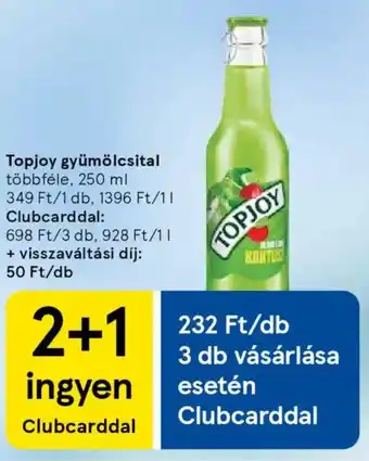 Tesco Topjoy gyümölcsital ajánlat