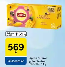 Tesco Lipton filteres gyümölcstea ajánlat