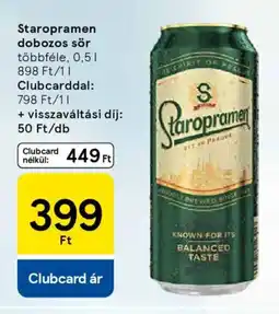 Tesco Staropramen dobozos sör ajánlat