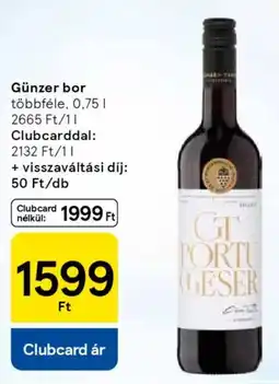 Tesco Günzer bor ajánlat