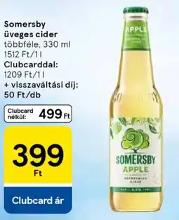 Tesco Somersby üveges cider ajánlat