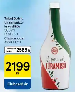 Tesco Tokaj Spirit tiramisuízű krémlikőr ajánlat