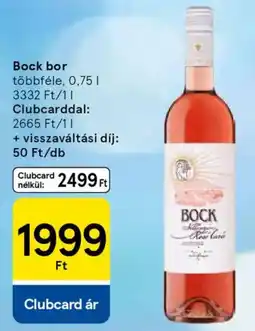 Tesco Bock bor ajánlat