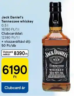 Tesco Jack Daniel's Tennessee whiskey ajánlat