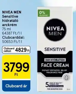 Tesco NIVEA MEN Sensitive hidratáló arckrém ajánlat