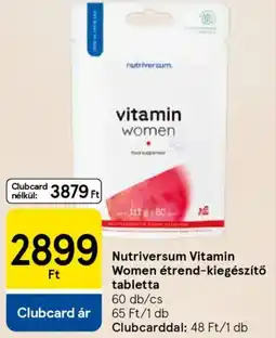 Tesco Nutriversum Vitamin Women étrend-kiegészítő tabletta ajánlat