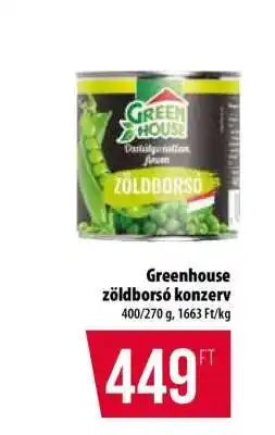 Coop Greenhouse zöldborsó konzerv ajánlat