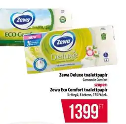 Coop Zewa Deluxe toalettpapír / Zewa Eco Comfort toalettpapír ajánlat