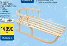 Tesco Fa szánkó ajánlat
