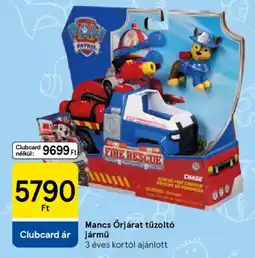 Tesco Mancs Őrjárat tűzoltó jármű ajánlat