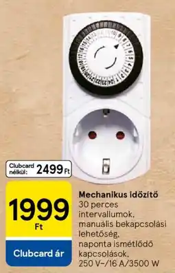 Tesco Mechanikus időzítő ajánlat