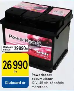 Tesco Powerboost akkumulátor ajánlat