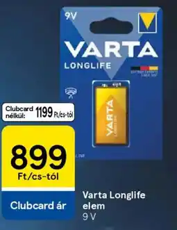Tesco Varta Longlife elem ajánlat