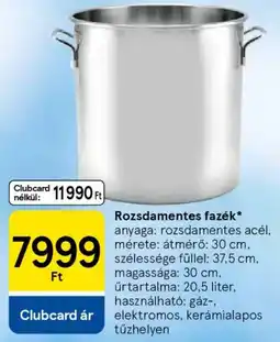 Tesco Rozsdamentes fazék ajánlat