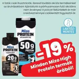 Spar Mizo High proteines termék ajánlat