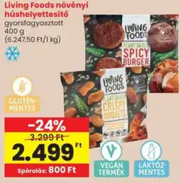 Spar Living Foods növényi húshelyettesítő ajánlat