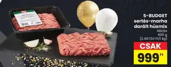 Spar S-BUDGET sertés-marha darált húsmix ajánlat