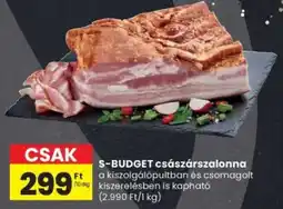 Spar S-BUDGET császárszalonna ajánlat