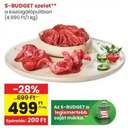 Spar S-BUDGET szelet ajánlat