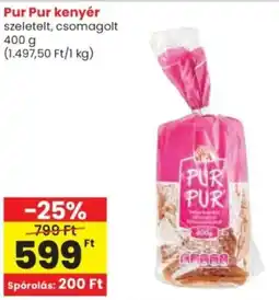 Spar Pur Pur kenyér ajánlat