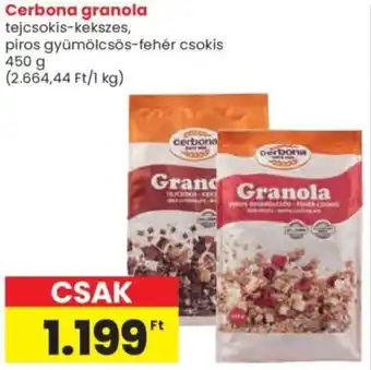 Spar Cerbona granola ajánlat