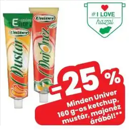 Spar Univer ketchup, mustár, majonéz ajánlat