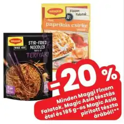 Spar Maggi Finom Falatok, Magic Asia tésztás étel Magic Asia ajánlat