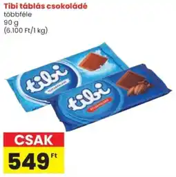 Spar Tibi táblás csokoládé ajánlat