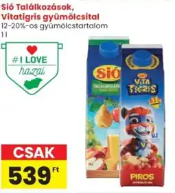 Spar Sió Találkozások, Vitatigris gyümölcsital ajánlat