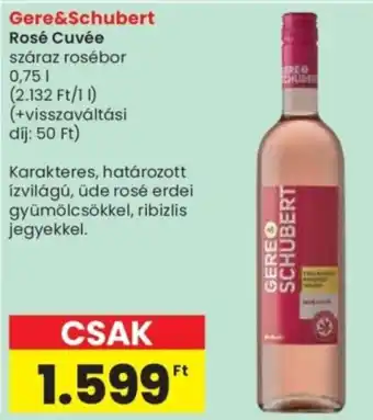 Spar Gere&Schubert Rosé Cuvée ajánlat