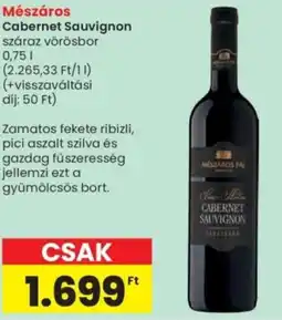 Spar Mészáros Cabernet Sauvignon ajánlat
